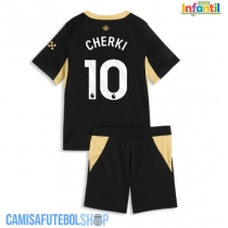 Camisa de time de futebol Manchester City Rayan Cherki #10 Replicas 2º Equipamento Infantil 2026-27 Manga Curta (+ Calças curtas)